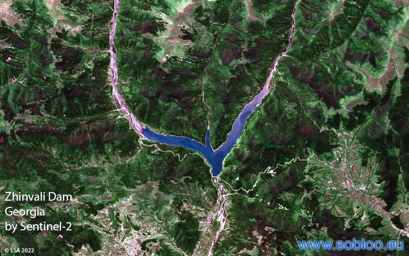 soblooservices's tweet photo. 💧Built in 1986, the Zhinvali Reservoir in eastern Georgia is an artificial lake created by a hydroelectric dam supplying electricity to the capital Tbilisi.

Sentinel-2 Data is available from https://t.co/RCu2qxqrqu

@EUClimateAction @CopernicusECMWF @EUClimateAction https://t.co/uXVh1OCAEJ