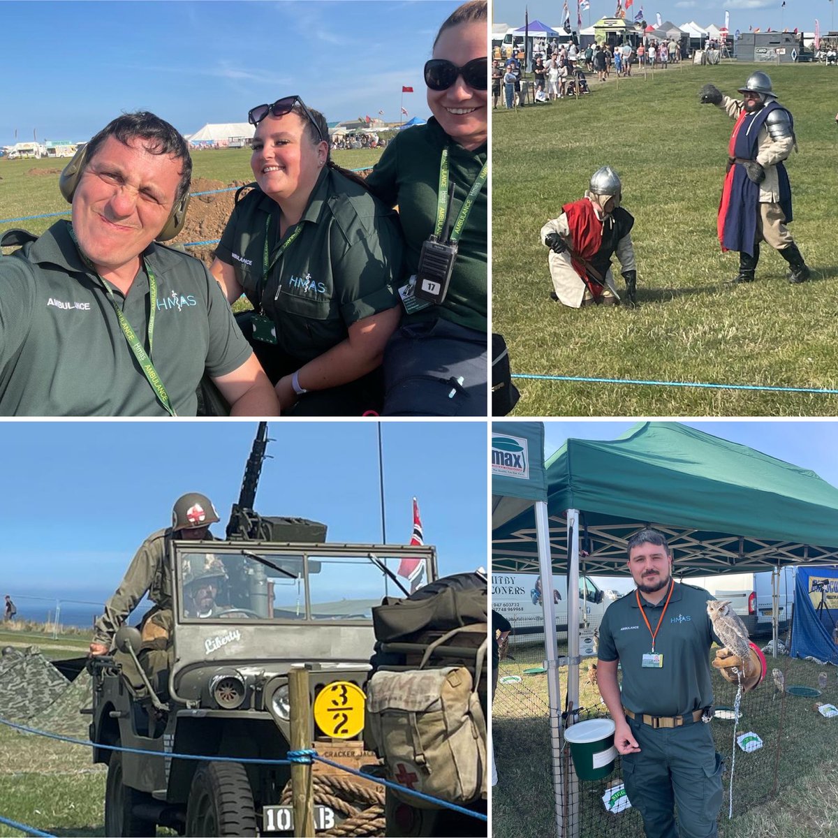 Wow, we've had upward of 30 staff out in 9 vehicles across the land at #Whitby #Historical #Experience Weekend, <a href="/OfficialBSB/">British Superbike Championship</a> Super Bikes at <a href="/CadwellPark/">Cadwell Park</a>  and our PTS crews in Leicester! 
Thanks to all of #TeamHMAS!! 
#CQCRatedGood #CQCAmbulance #EventMedics #BritishSuperBikes