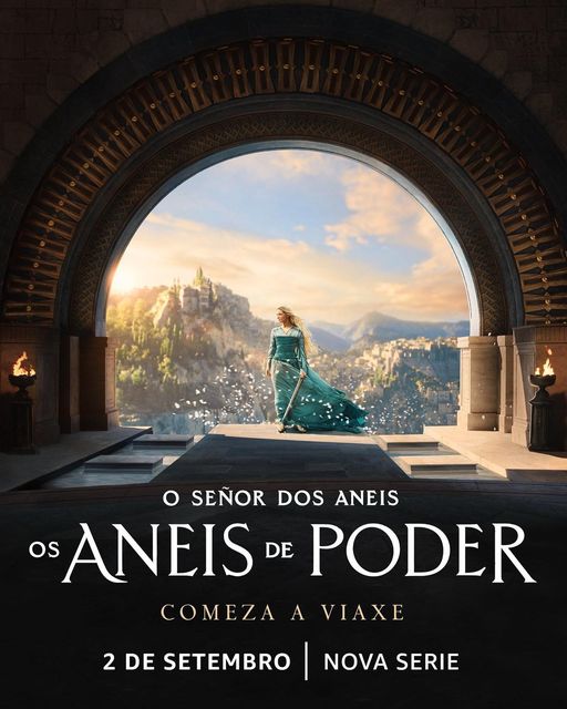 TradutorGalego's tweet photo. Confirmado por Amazon a nova serie baseada nos libros de Tolkien falará galego e estrearase o próximo venres 2 de setembro https://t.co/nI51fALZqz