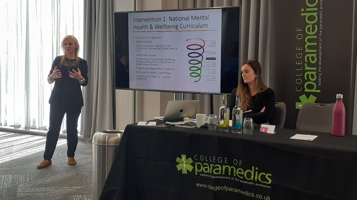 lizharrisFCPara's tweet photo. Presented today by @K_Pavoni - the new #Paramedic #MentalHealth and #Wellbeing curriculum and how educators and academics can incorporate it into (every aspect of) existing programmes. It's not a bolt on!
#FWMHP https://t.co/BqJqNDqyFh