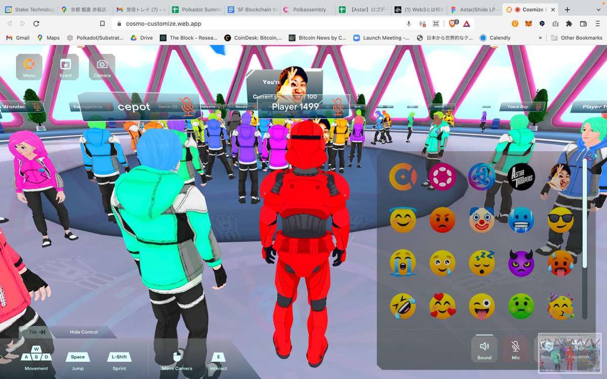Astar上のメタバースプロジェクト <a href="/cosmize_io/">COSMIZE | EVM-Based Virtual Social Platform</a> 面白いw

勝手に僕のマークできてるw。明日100人限定だけどAMAやるらしい。