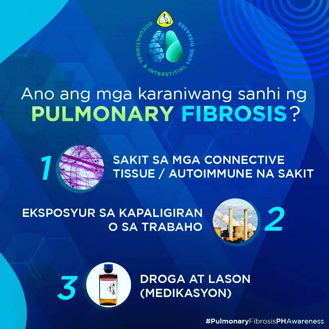 ildph2023's tweet photo. Karaniwang sanhi ng pulmonary fibrosis
#pccp #pccpadvocacy #pccplungmonth #ild2022 
#pulmonaryfibrosisphawareness 
#hingakalungs #healthylungsforeveryfilipino https://t.co/5k8stvQcUl