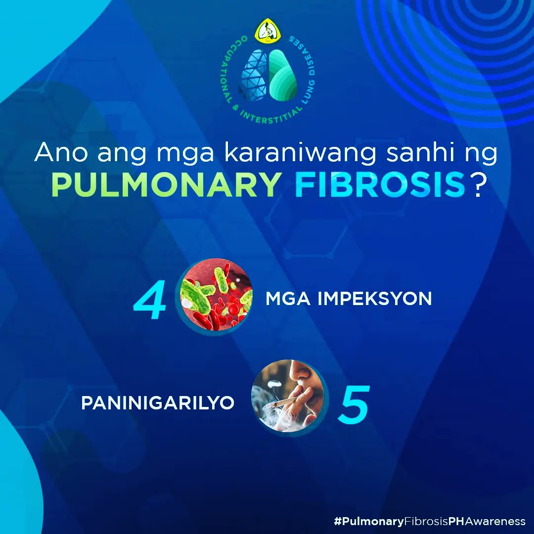 ildph2023's tweet photo. Karaniwang sanhi ng pulmonary fibrosis
#pccp #pccpadvocacy #pccplungmonth #ild2022 
#pulmonaryfibrosisphawareness 
#hingakalungs #healthylungsforeveryfilipino https://t.co/5k8stvQcUl