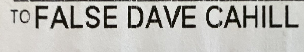 davecahill's tweet photo. Received this package today.

Now I’m wondering if False Dave Cahill is receiving MY packages. https://t.co/PNpVAe9qGu