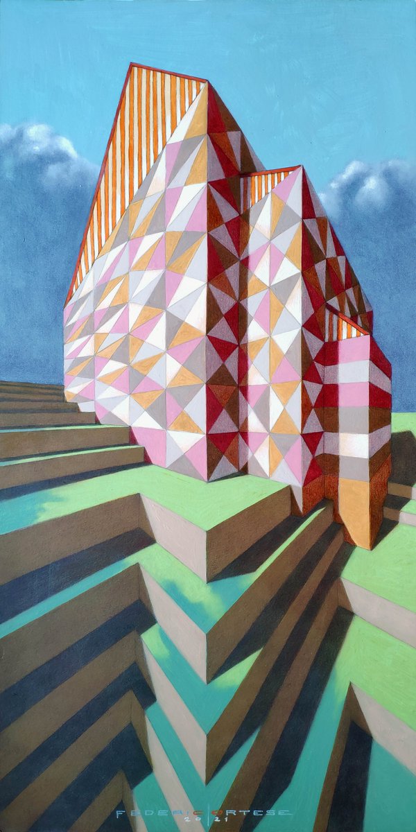 federicocortese's tweet photo. "The castle". Oil on thick paper, 25 x 50 cm, 2021. Original sold. 

#castle #architecture #painting #painter #geometry #gometric #virtual #model #landscape #oilpainting #contemporary #oil https://t.co/4PudMrHdtd