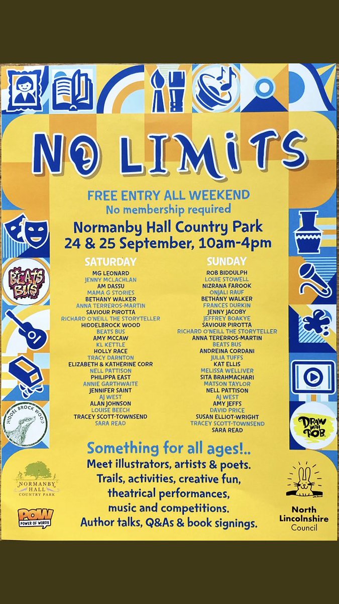 NoLimitsFest_'s tweet photo. Revealed at the Country Fayre @normanbyhall yesterday is the full line up for the weekend! In addition there’ll be local authors, plus activities and stalls!

Who are you looking forward to seeing? https://t.co/P26JQbhj6k