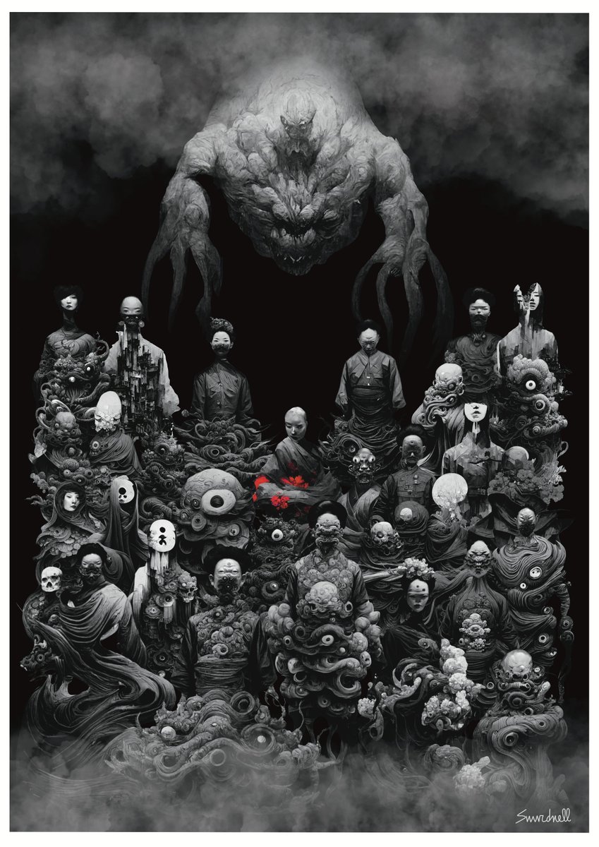 RipeworksS's tweet photo. A new creation of Dr. Snurd Nell in collaboration with Jose Ranel

Digital Art: The Gathering for the Sacrifice
Dimension: 4961 pixels by 7016 pixels
DPI: 300
Color: CMYK
Print: A2/A3 Size 

NFT: https://t.co/PCfM3RQGq6 https://t.co/FBFFr8yvGT