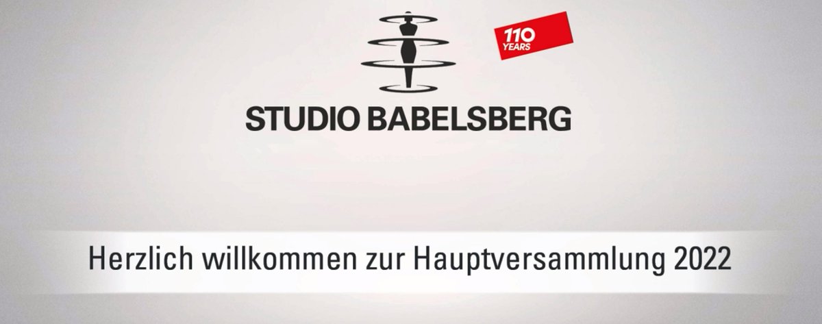 HV_Info's tweet photo. Um 11Uhr hat die virtuelle #Hauptversammlung Studio #Babelsberg (ISIN DE000A1TNM50) begonnen. https://t.co/OH3oTTEf3X