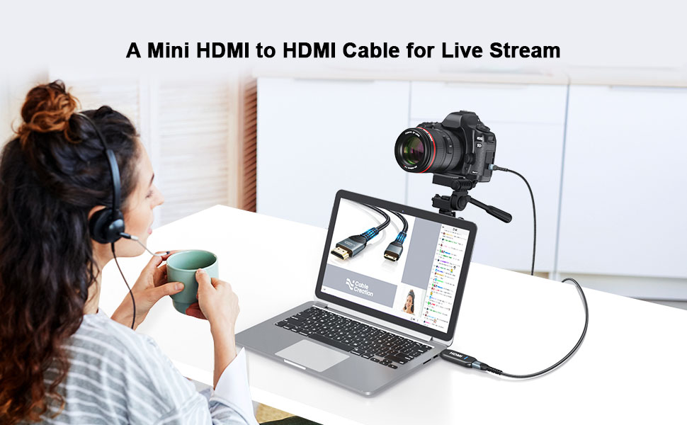 CableCreation's tweet photo. What can #CableCreation mini HDMI to HDMI cable do?
1. Connect a camcorder to laptop for #LiveStreaming 
2. Connect a camera to big screen to better select &amp; enjoy your work
3. Help do some #FPVtraining using your goggles like #Skyzone 03O
And more...🤞
https://t.co/CkXxxSlwfI https://t.co/qRqgL3YZrq