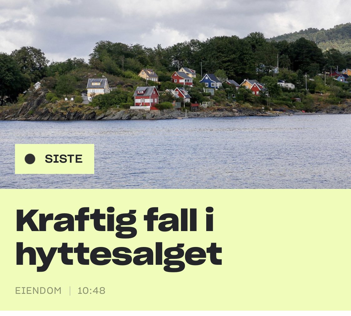 Hvem skulle ha trodd at 25.000 kroner per måned i strøm til oppvarming, 4.000 kroner i transportkostnader på toppen av kommunale avgifter, eiendomsskatt og formuesskatt ville slå ut på etterspørselen??#snafu