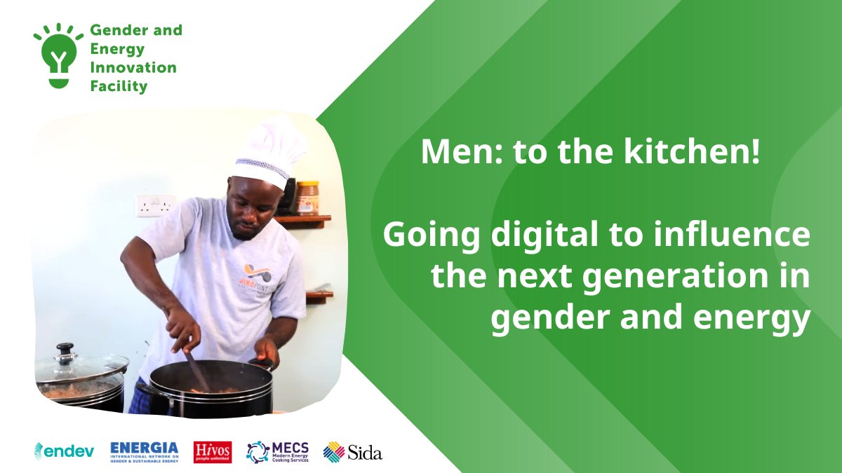Energia (@energia_org) on Twitter photo What if changing #gender stereotypes and enhancing access to #cleancooking for women could start by having men in the kitchen?
This is part of the innovation journey tested by <a href="/NuktaAfrica/">Nukta Africa</a> and funded by our “Gender and Energy Innovation Facility".
More👉energia.org/men-to-the-kit… What if changing #gender stereotypes and enhancing access to #cleancooking for women could start by having men in the kitchen?
This is part of the innovation journey tested by <a href="/NuktaAfrica/">Nukta Africa</a> and funded by our “Gender and Energy Innovation Facility".
More👉energia.org/men-to-the-kit…