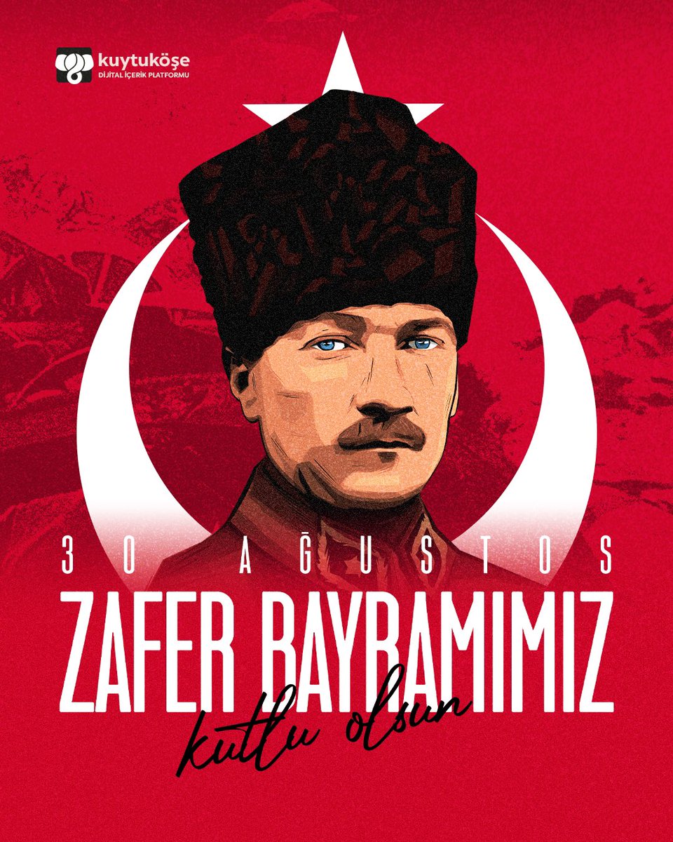 Haklı gururun, zaferin 100. yılı.
30 Ağustos Zafer Bayramı'mız kutlu olsun. 🇹🇷