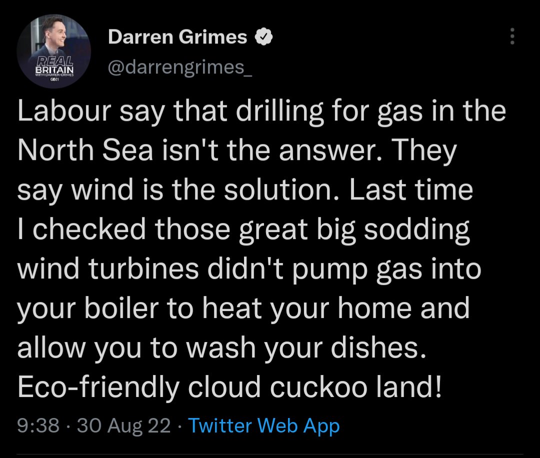 Hi Darren, the energy market can seem complicated so let's go step by step

More great big sodding renewables = less horribly expensive gas needed for power = more and slightly less costly gas available for heat

In 2022ytd we've avoided 100TWh of gas demand thanks to wind