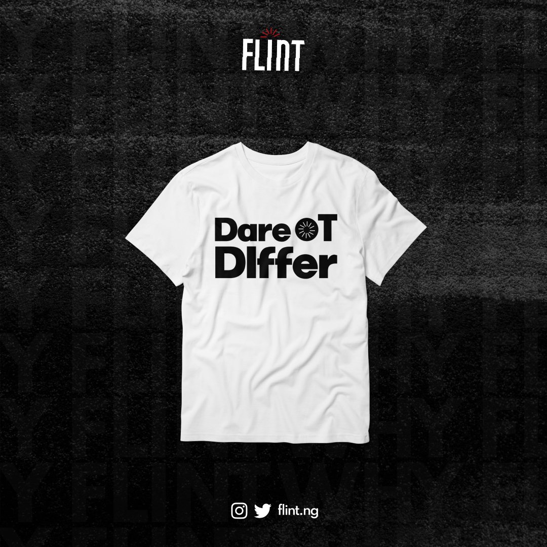 Flint__ng's tweet photo. DARE TO DIFFER SHIRT (white)
₦6,000
"The different"
#flintit #thedifferent #SS22 https://t.co/VEhBtZvsn8