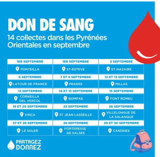 Un stylo sans encre n'a aucune utilité. Une poche de sang vide non plus. ❌
Aidez-nous à maintenir le niveau des réserves en cette #Rentrée2022 !
Prenez RDV dès maintenant 👉 efs.link/lieux
🩸14 collectes en septembre dans le département👇
<a href="/EFS_dondesang/">Établissement français du sang</a> 
<a href="/Sante_Gouv/">Ministère de la Santé</a>