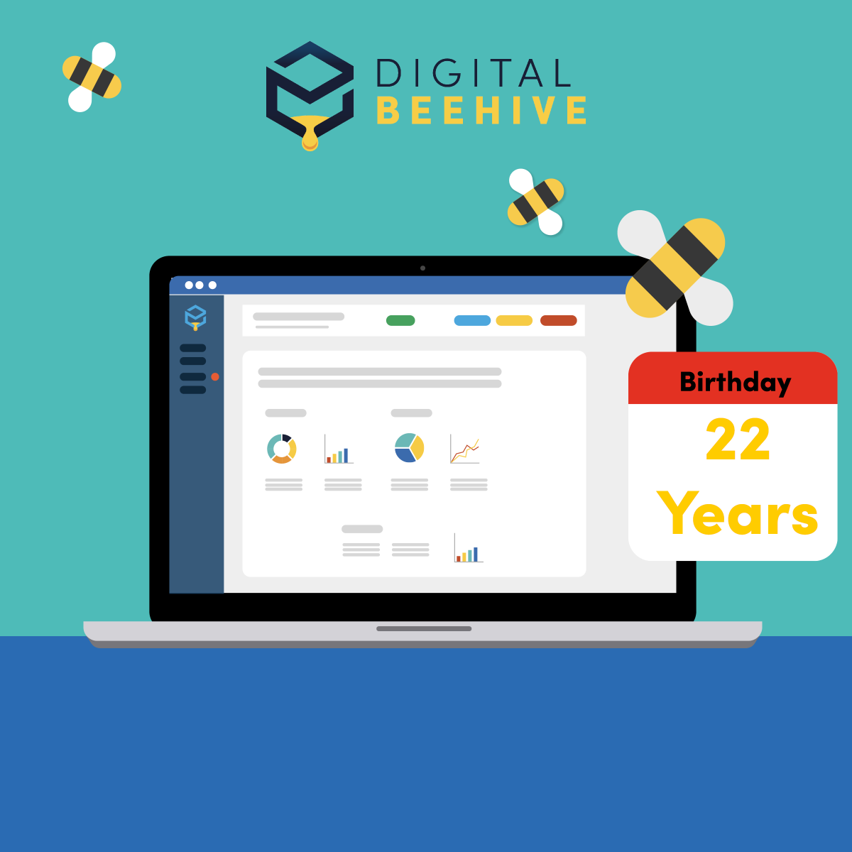 _digitalbeehive's tweet photo. Happy 22nd Birthday to @_digitalbeehive 🎉

The innovators of the original Contract Change Management Software!

Bringing projects teams together since 2000 🐝

#NEC #contractmanagement #projectmanagement https://t.co/5b4HXfAOXY