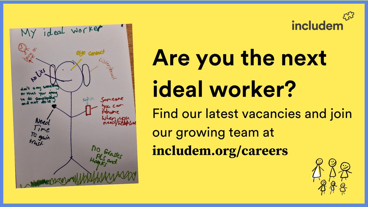 Includem2000's tweet photo. Could you be our next ideal worker?

Check out our latest vacancies at https://t.co/BLiARrAysX

#ABetterLife #CharityJobs #IncludemJobs https://t.co/3ooKdaNnru