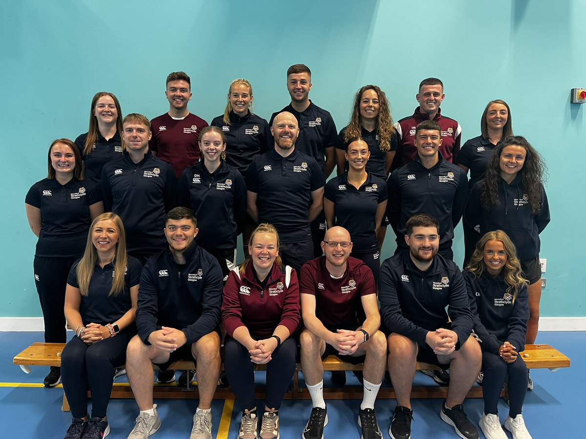 CaraLambPE's tweet photo. Introducing #StrathPGDE Team PE 2022-23. The future is bright 🧡PE @StrathEDU https://t.co/VT8Iar1vqB