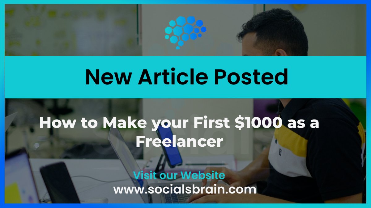 BrainSocials's tweet photo. HOW TO MAKE YOUR FIRST $1000 AS A FREELANCER

https://t.co/a5PJcNW1v3

#article #makemoney #attittude #freelancer #freelancewriter #Freelance https://t.co/dvefP7tns1