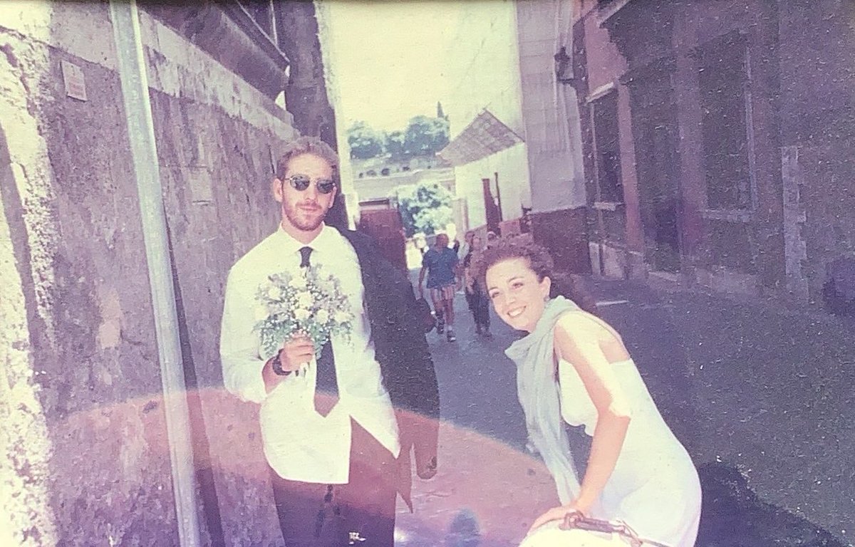 squillero's tweet photo. That was 25 year ago, a hot Saturday in Rome, August 30th 1997 — although our wedding rings misleadingly report 1996 😏 https://t.co/w7NM0l0OhS