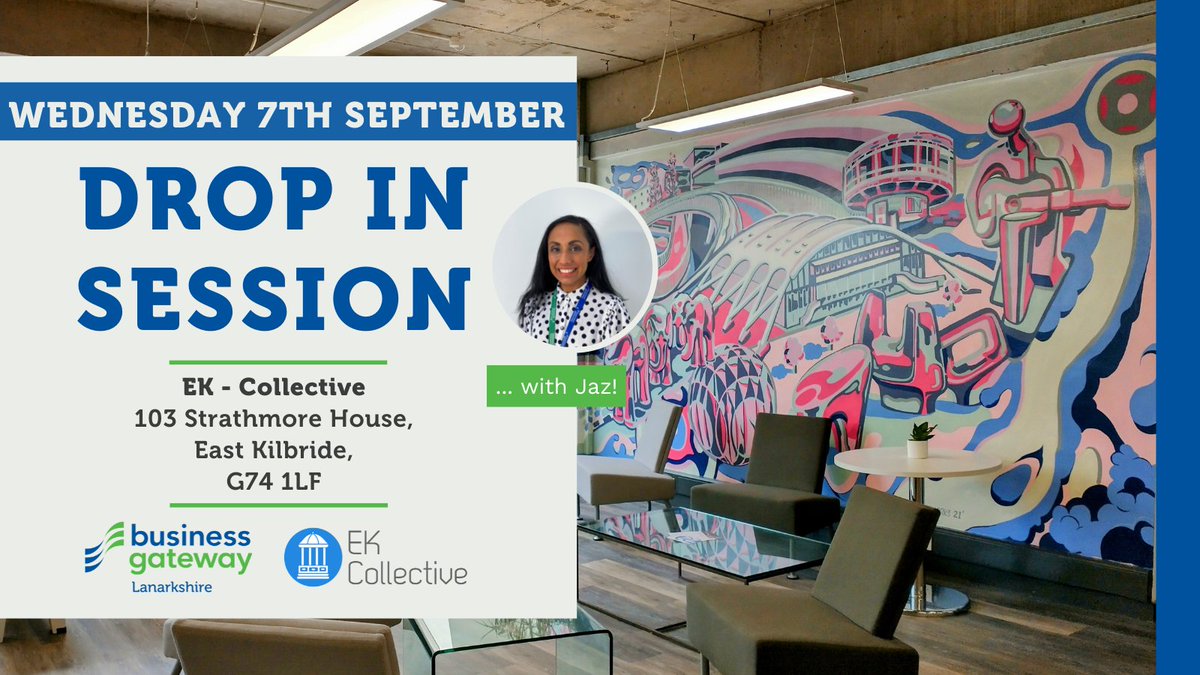 📢Drop-in session with Jaz at EK Collective – Wednesday 7th September!

If you are thinking about starting a new #business or becoming self-employed this is a great opportunity to ask our Business Adviser Jaz any questions. Stop by any time between 10am – 4pm!