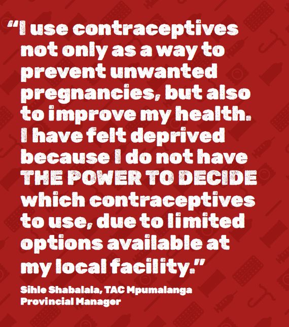 MSF_southafrica's tweet photo. “Women who take contraception have made a choice not to get pregnant. When supplies are not there, we take away their agency,”- Lucy O’Connell, nurse and advisor at the MSF Southern Africa Medical Unit. We cannot continue to celebrate #womensmonth like this! https://t.co/oyDwdECEwr