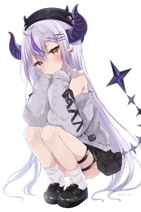 推しコスでご満悦ラプサマー💜
#laplus_artdesu 