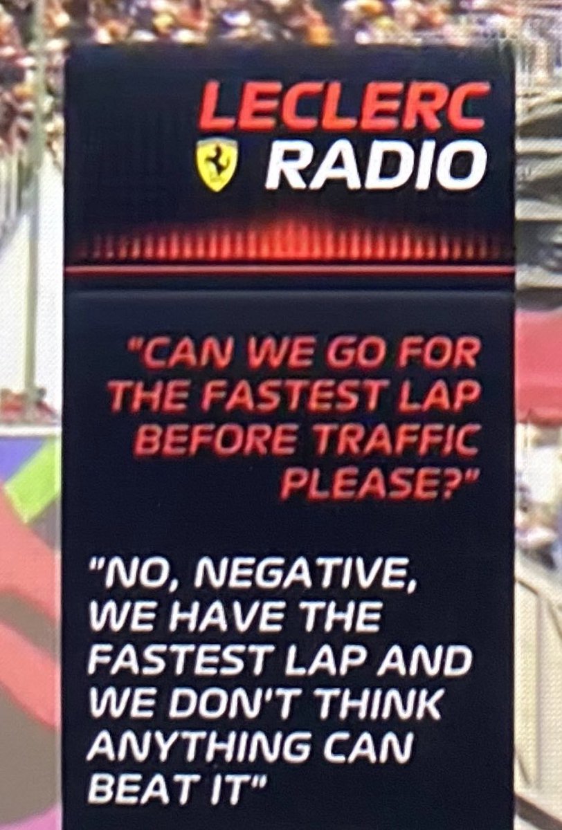 calliopve's tweet photo. “Non puoi avere la nostalgia di un team radio”

Il team radio: https://t.co/BZuzUYic4I