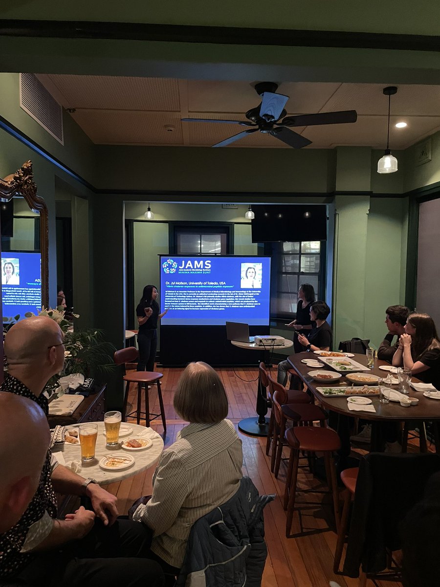 And finishing up with a great talk from <a href="/JylMatson/">Dr. Jyl S. Matson</a> on #antimicrobial peptide #resistance mechanisms in #vibrio cholerae 
#JAMS #JAMSSyd #microbiology #community