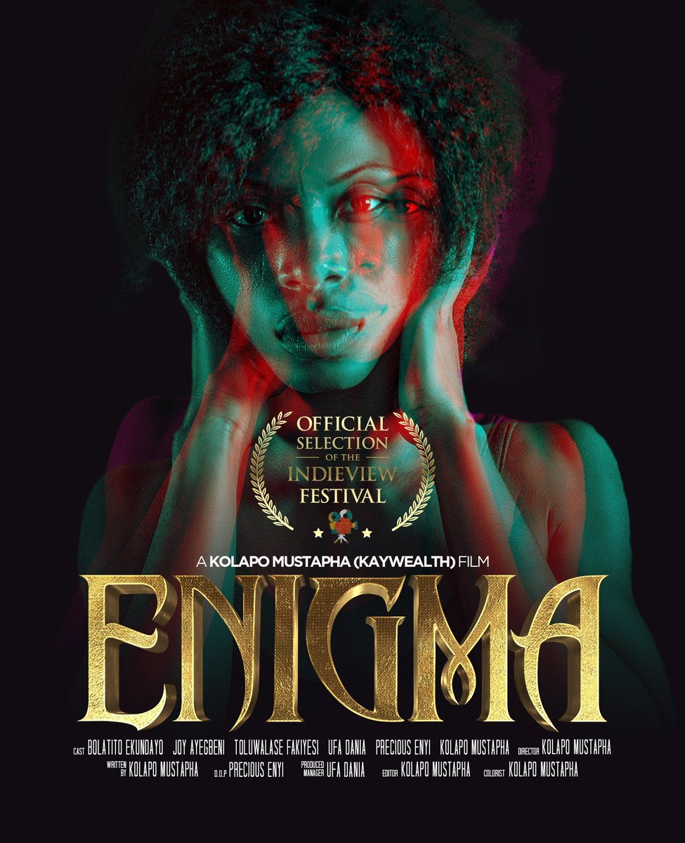 myjubalcomms's tweet photo. How excited we are to see the movie poster we designed to be selected... 

@kay__wealth ENIGMA has been selected to screen at @indieviewlagos August edition 2022

Movie poster by @myjubalcomms https://t.co/FDDprtfA9o