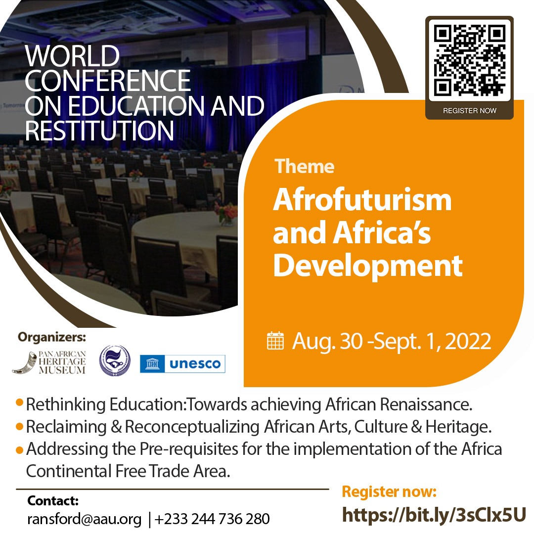 A few hours to the start of the World Conference on Education and Restitution dubbed - Afrofuturism and Africa's Development. 

Register now to be part of the big event: namo.aau.org/diaspora-confe…