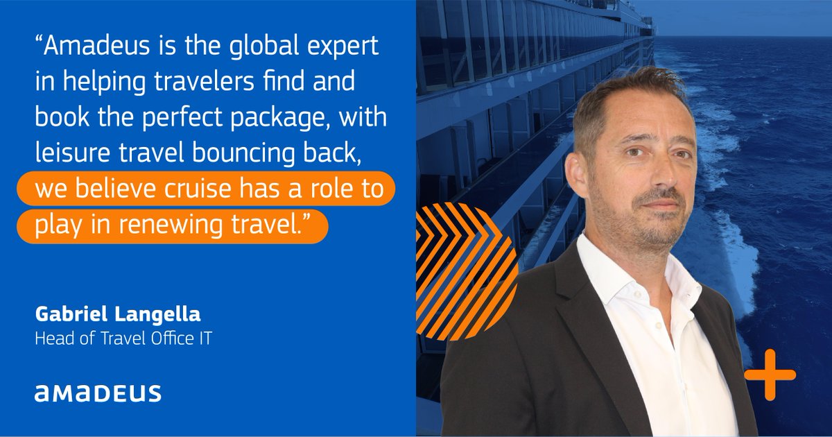 MarkRidley1A's tweet photo. I was there at the original launch (pun intended) of the Amadeus Cruise solution, and it is good to see that it goes from strength to strength.  Our technology is here to help tap into this opportunity. Learn more: https://t.co/lNXTSV9p0D https://t.co/ttV5US2hg9