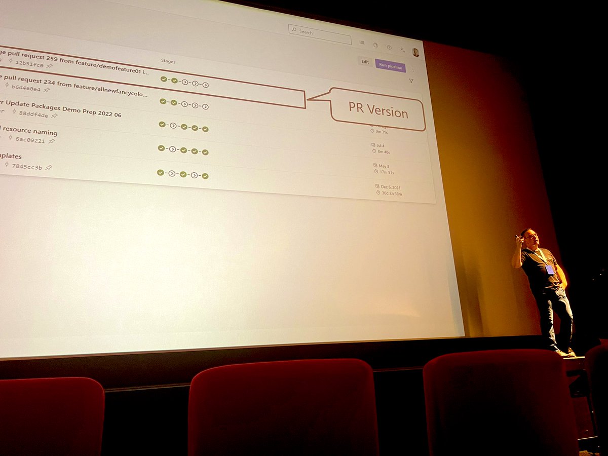 Code Therapist 🇺🇦 (@code_therapist) on Twitter photo Fast feedback with pull request deployments with <a href="/muellermarc/">Marc Müller</a>. #dotnet #dotnetswitzerland #azuredevops Fast feedback with pull request deployments with <a href="/muellermarc/">Marc Müller</a>. #dotnet #dotnetswitzerland #azuredevops