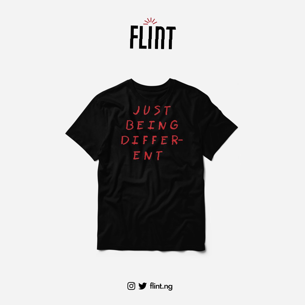 Flint__ng's tweet photo. JUST BEING DIFFERENT SHIRT (Black)
₦7,000
"The different"
#flintit #thedifferent #SS22 https://t.co/UPRJTDL3DS