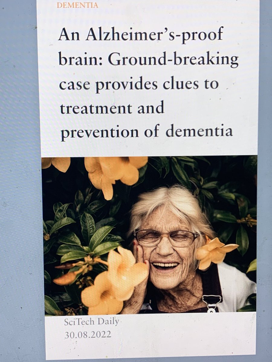 CafeFocussed's tweet photo. An APOE3 mutation appears to have protected a woman who should have had early onset #Alzheimers, providing potential for preventing and treating #dementia. 

#research 

https://t.co/gWjhx4YIVE https://t.co/YLOTxQdXST