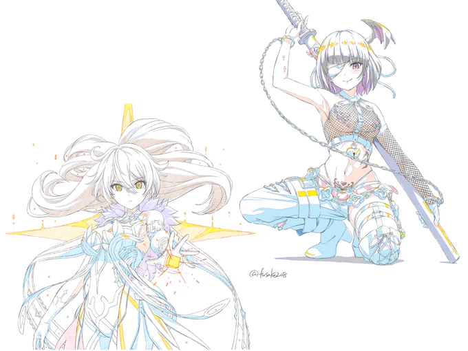 今月はアニメ原画風イラストが多め。skeb依頼で描いた物も多い8月でした #今月描いた絵を晒そう 