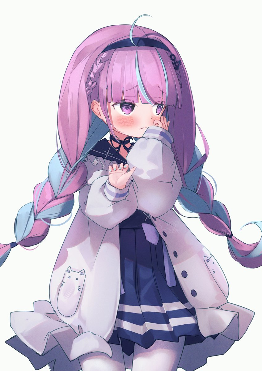 紫咲シオン 「FAとskeb絵をいっぱい描いたぞがんばった!#今月描いた絵を晒そう 」|はと笹身のイラスト