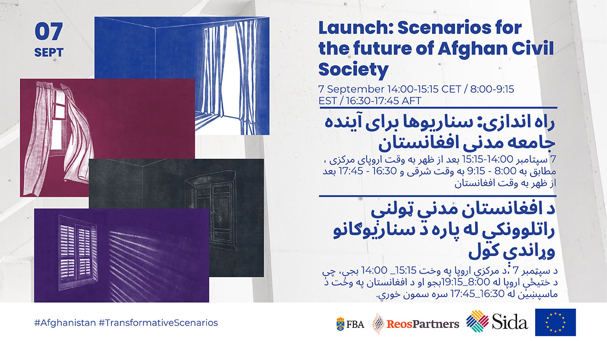 FBAFolke's tweet photo. Hur ska afghanska civilsamhället och aktörer som driver utvecklingssamarbete med #Afghanistan tänka och agera framöver? Hör röster från det afghanska samhället och ta del av fyra framtidsscenarier. Anmälan till webinariet 7 sep: https://t.co/v9GA1qV3GI 
@Sida I @reospartners https://t.co/wDUhTJK6dU