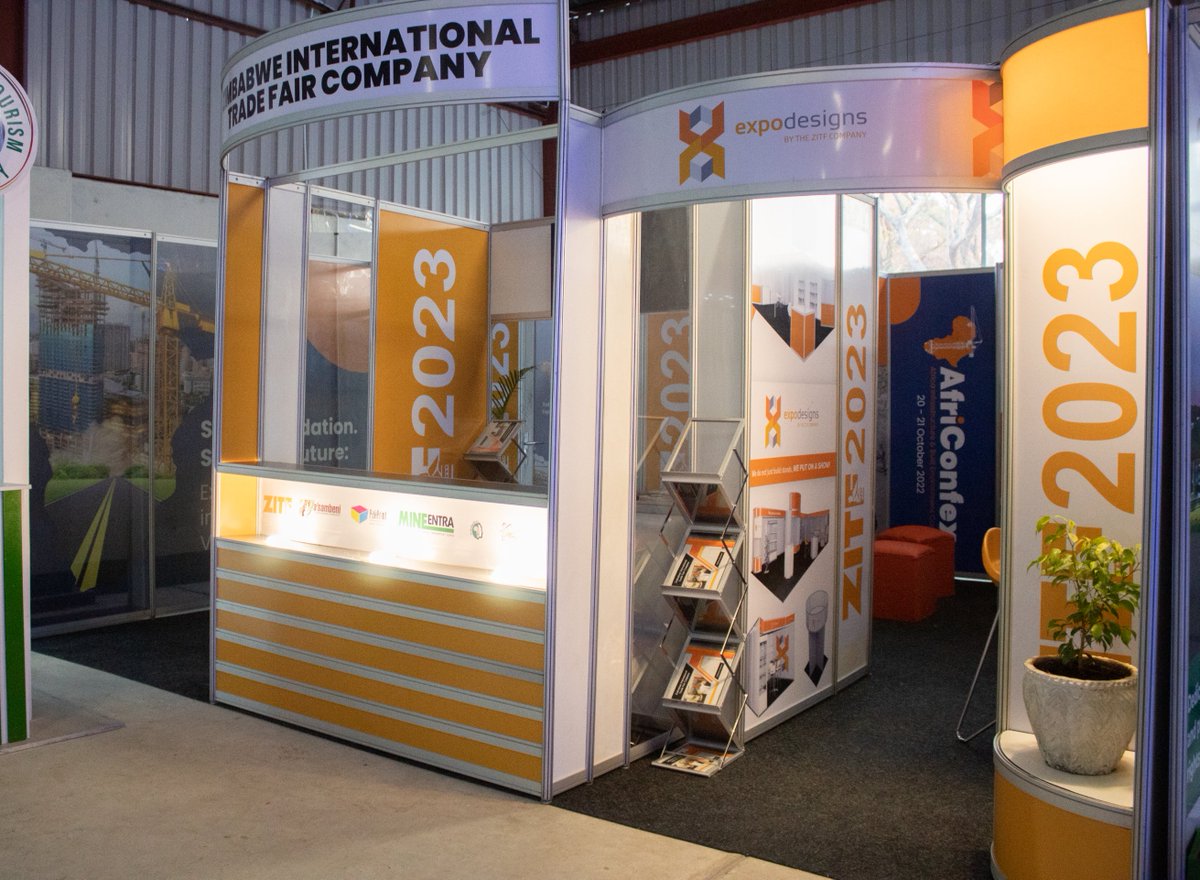 ZITF1's tweet photo. Visit our stand at this year's Zimbabwe Agricultural Show #ZAS to get more information about our upcoming events and product offerings. We are in the Convergence Hall stand number CD 11 #zitf #roadtozitf2023 #africonfex2022 #ziec #expodesigns https://t.co/DweM4mZuXT