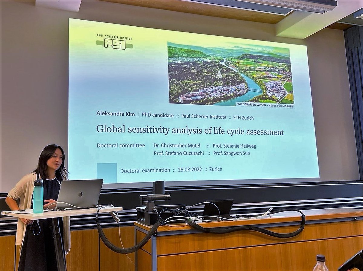 Ecological Systems Design (@ethz_esd) on Twitter photo Congratulations to Aleksandra Kim for her successful PhD defense!
Her outstanding work on #globalsensitivityanalysis sets the basis to reduce uncertainties and increase robustness in #lca results.
Check the project and her publications here: esd.ifu.ethz.ch/research/resea…
<a href="/psich_en/">PSI Paul Scherrer Institut</a> Congratulations to Aleksandra Kim for her successful PhD defense!
Her outstanding work on #globalsensitivityanalysis sets the basis to reduce uncertainties and increase robustness in #lca results.
Check the project and her publications here: esd.ifu.ethz.ch/research/resea…
<a href="/psich_en/">PSI Paul Scherrer Institut</a>
