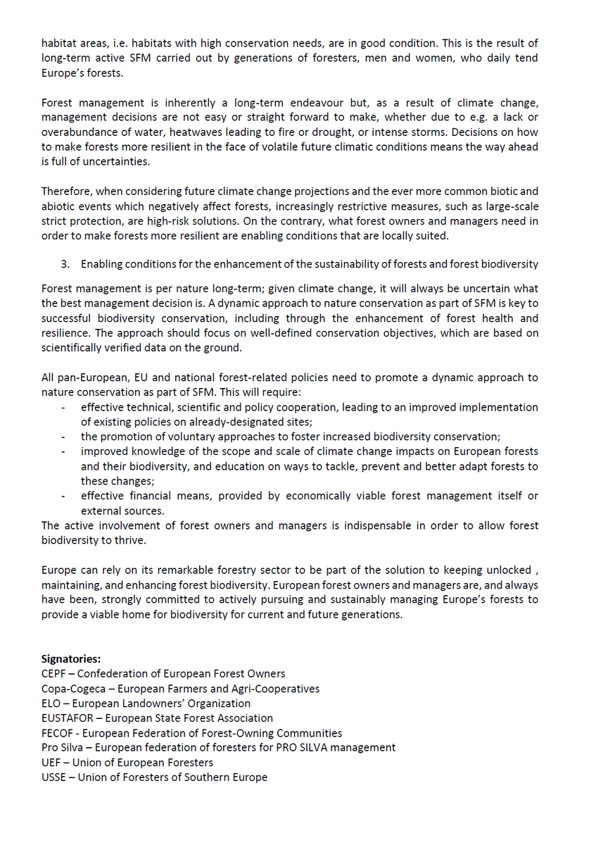CEPF_EU's tweet photo. 🔴 #FORESTEUROPETalks is on! https://t.co/nnkhHzGRGe
See below our joint statement: Sustainable forest management - keeping the forest biodiversity potential unlocked. @CEPF_EU @COPACOGECA @EUSTAFOR @EULandownersOrg @ProSilvaEurope @USSE_Forest FECOF &amp; UEF https://t.co/THSyEkKbCX https://t.co/AdQMAu3rFt