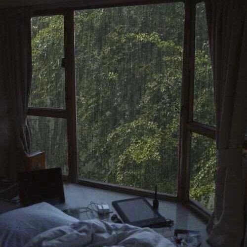 peace in rainy days.