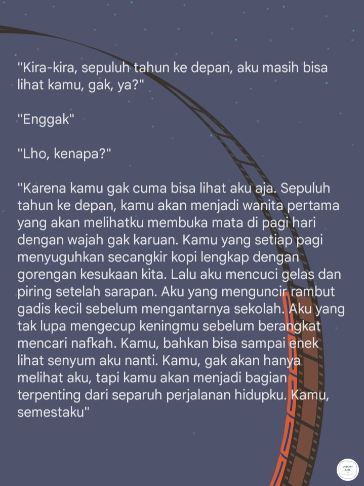 Literary Base on Twitter: "Karya | Selamanya — sampai kita tua sampai
