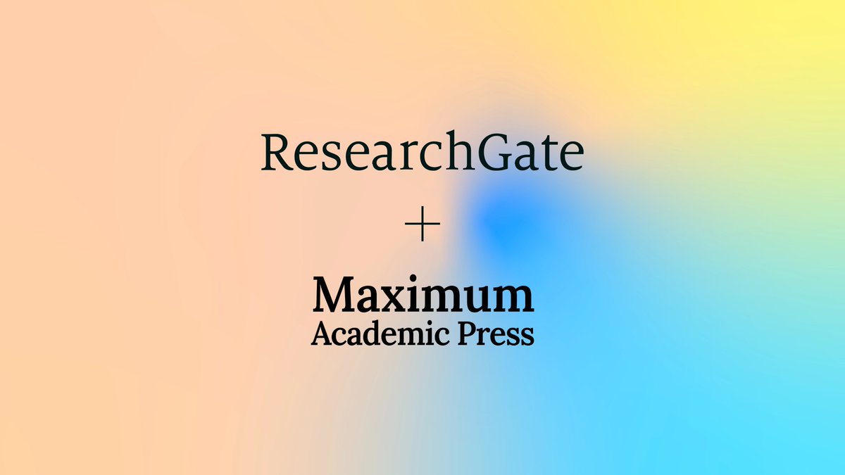 Our new partnership with @MaximumAcademic brings articles from all 17 of their #OpenAccess journals directly on to #ResearchGate, primarily in the fields of agriculture and environmental sciences. #OpenScience #OA #ScientificCommunication