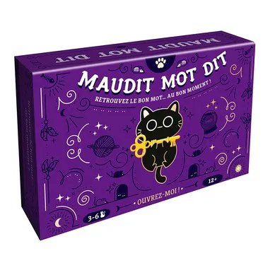 Maudit Mot Dit. Un jeu original et plein de malice… Chacun va devoir faire deviner un mot… sans qu’il soit trouvé trop tôt ! 
Maudit Mot Dit  est commandable chez Ludi Corner
ludicorner.be/produit/maudit…