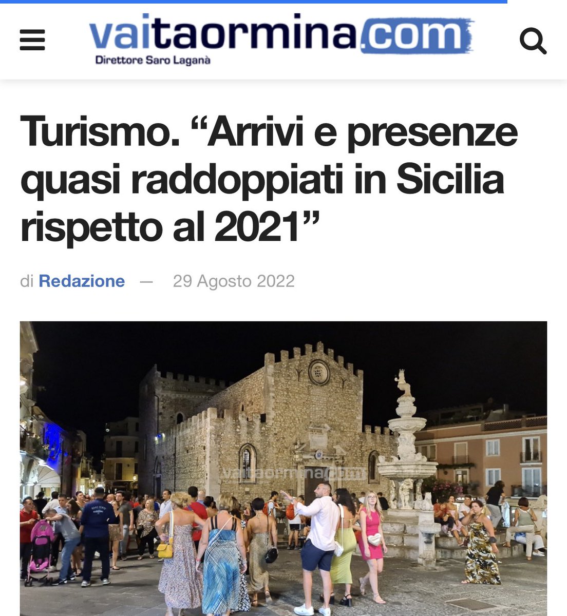 MipIeFlnance's tweet photo. Com’era la storia che il #GovernoMusumeci non ha lavorato bene per la #Sicilia? Usate altri slogan per le campagne diffamatorie perchè i dati smentiscono su tutto. Ad esempio sul lavoro ottimo svolto dall’ assessorato al #Turismo | Bravo 👏🏼 @ManlioMessina #25settembrevotoFdI https://t.co/aZI3VxTQgg