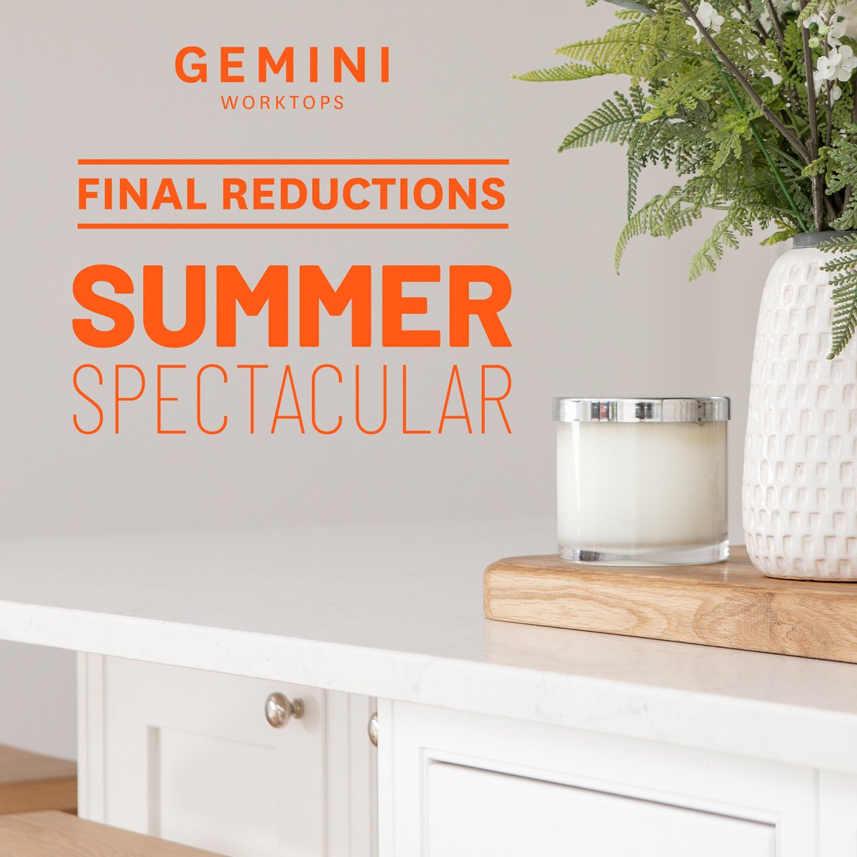 GeminiWorktops's tweet photo. It’s almost the end of Summer 🥲 Last chance to get your #quartzworktop quote at our Summer Spectacular prices. #kitchendesign #kitchendecor #interiordesign #interiors #homedecor #doitinstyle https://t.co/NSWrCSW3t5 https://t.co/TVkcll5tJv