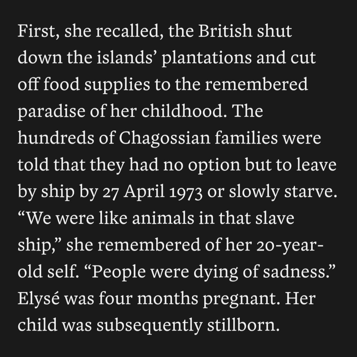 Never forget.

#Chagos #Mauritius