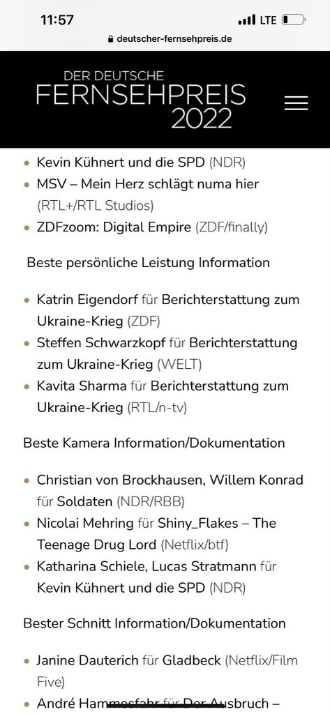 Kein deutscher TV-Journalist war so früh in der Ukraine, keiner blieb so lange. Keiner war eher in Butscha. Er alleine hatte Selenskyi gleich mehrfach im Interview. Der Umgang mit ⁦<a href="/ronzheimer/">Paul Ronzheimer</a>⁩ beim Fernsehpreis sagt sehr viel über diesen „Preis“ aus. <a href="/bild/">BILD</a>