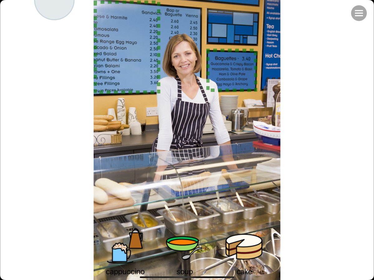 TherapyBox's tweet image. Hotspots on visual scene displays - you may prefer to highlight them or not have a visible mark where the hotspots are. What is your preference? #VisualSceneDisplay #AugComm